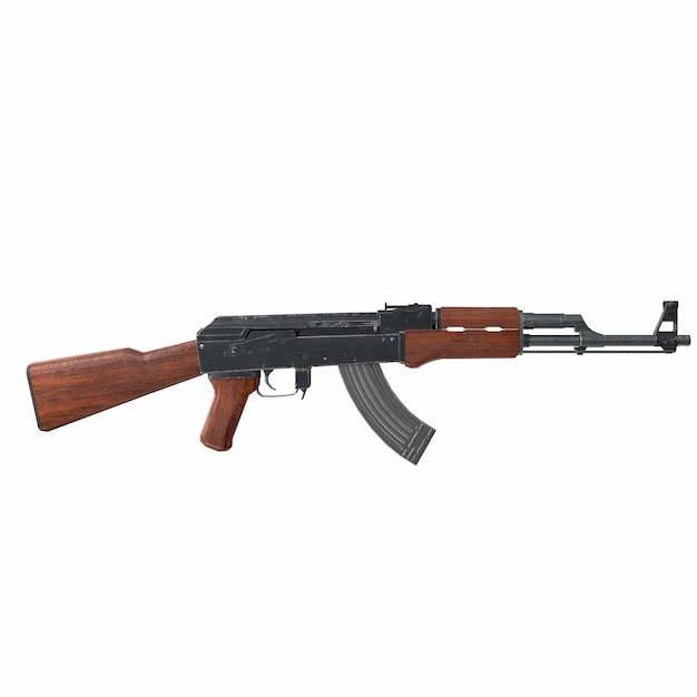 Rifle Ak 47 modelado 3d