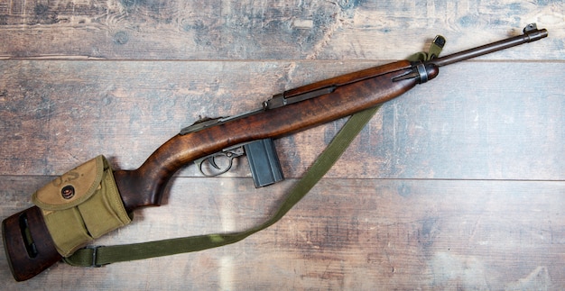 Rifle de carabina militar vintage m1