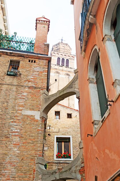 Rincón pintoresco en Venecia Italia