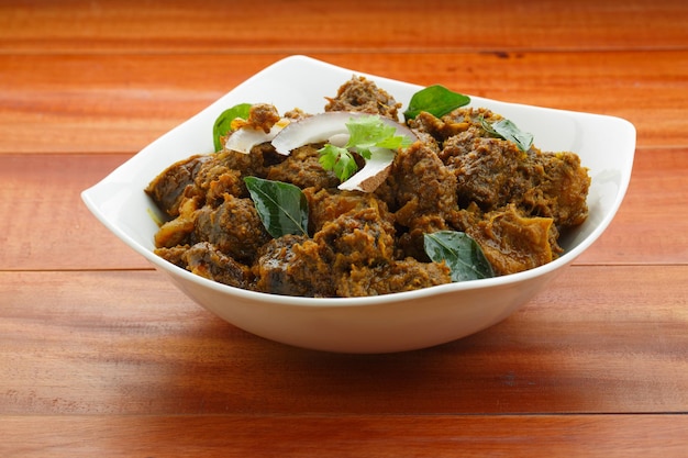 Foto rinderbraten oder masala kerala lebensmittel