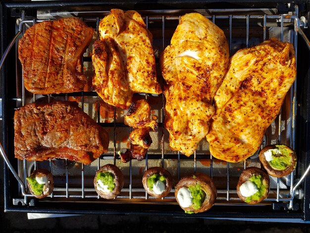 Foto rindfleisch auf dem grill