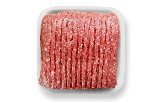 Rindfleisch Hackfleisch Hamburger Tablett lehnende Lebensmittel