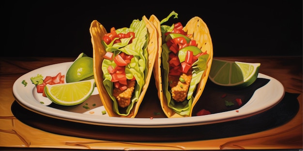 Rindfleisch-Tacos-Lebensmittelhintergrund