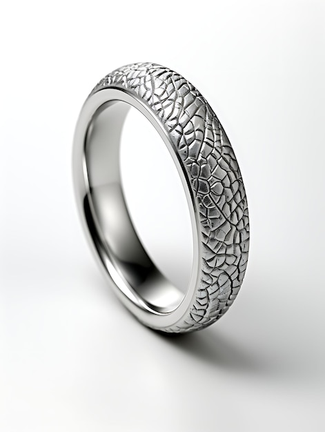 Foto ring design reverie erkundung der schönheit isolierter konzeptueller und künstlerischer metallringe