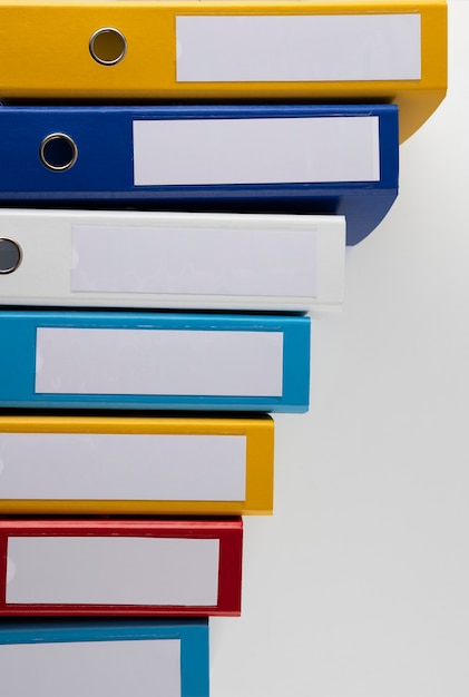 Ringbinder, der für gespeicherte Dokumente verwendet wird