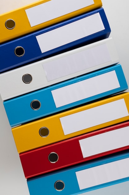 Ringbinder, der für gespeicherte Dokumente verwendet wird