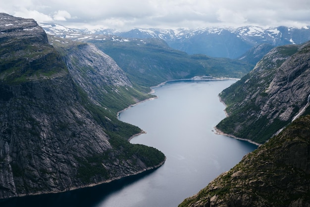 Ringedalsvatnet See in der Nähe von Trolltunga