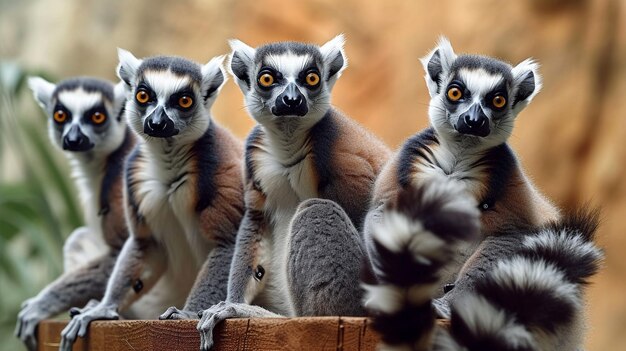 Ringschwanz-Lemuren