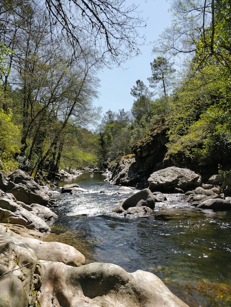 Río Arenas, en las montañas de España en las montañas de Gredos. Se puede ver al hacer el camino de los pescadores.