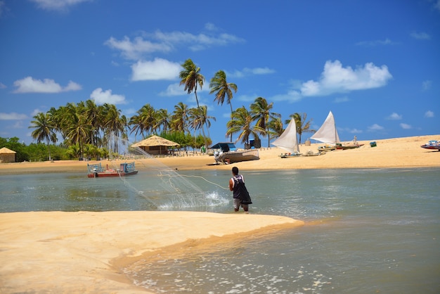 Foto rio camaratuba mataraca perto de joao pessoa paraiba brasil em 13 de novembro de 2012