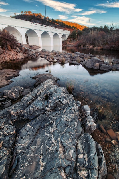 Foto río de campo saludable