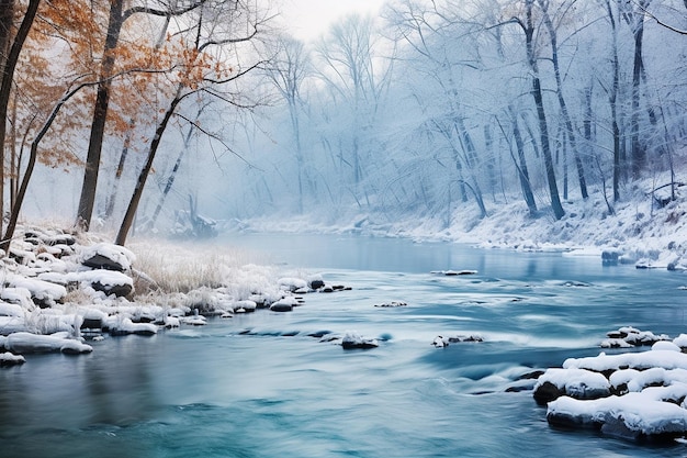 Río de clima frío y tranquilo