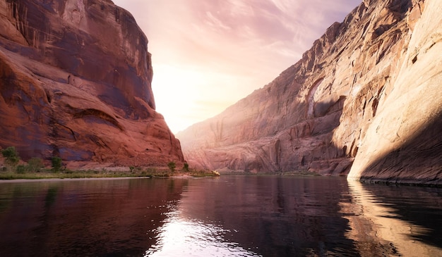 Río colorado en glen canyon arizona estados unidos de américa