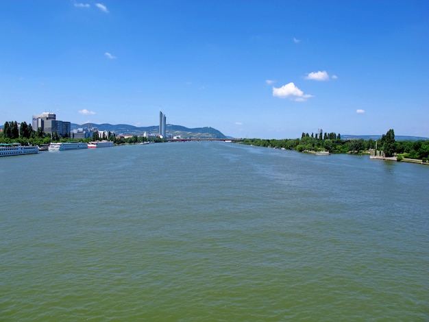 Rio Danúbio em Viena, Áustria