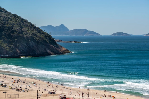 Rio de janeiro brasil praia do leme ao lado da praia de copacabana em 03 de setembro de 2022