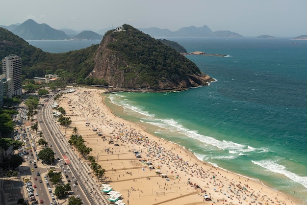 Rio de Janeiro Brasilien Leme Strand neben dem Copacabana Strand am 3. September 2022