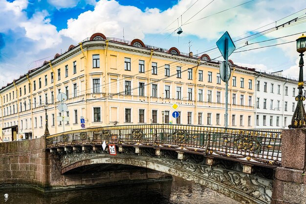 Rio Embankment de Moika em São Petersburgo Rússia