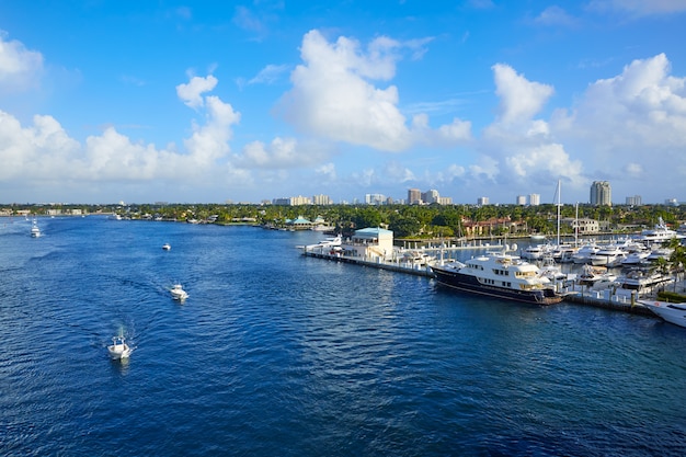 Foto río fort lauderdale stranahan en florida