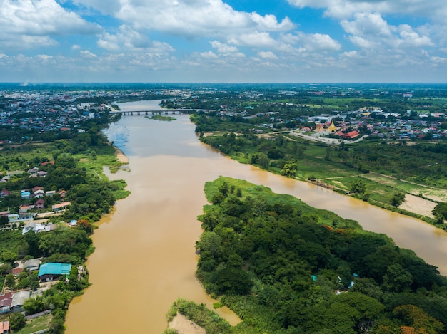 rio grande e ilha central na cidade