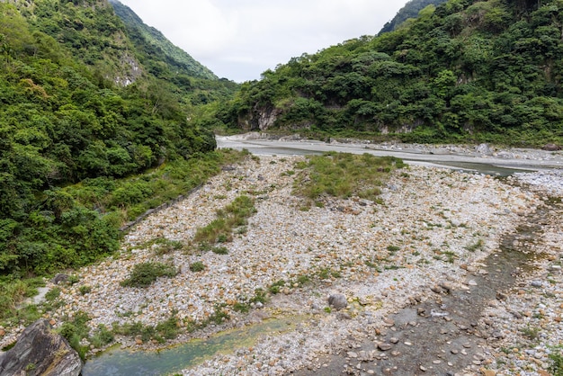 El río Hualien taroko de Taiwán