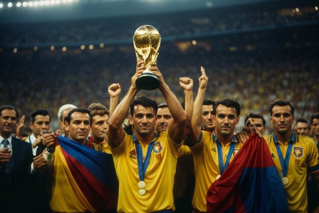 Foto rio de janeiro brasil 07 de julio de 2019 final de la copa américa entre jugadores de brasil y perú f