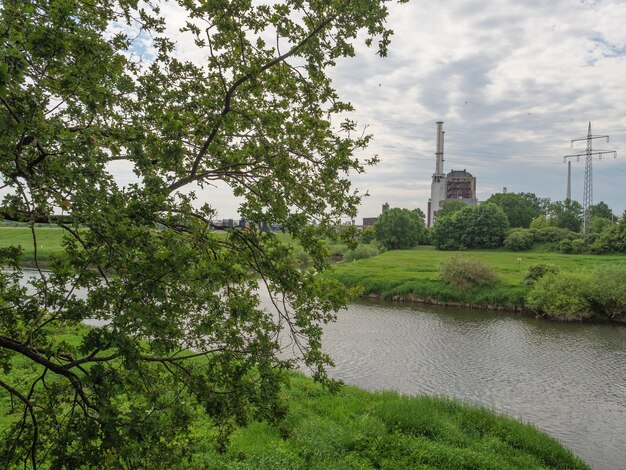 Foto el río lippe en alemania