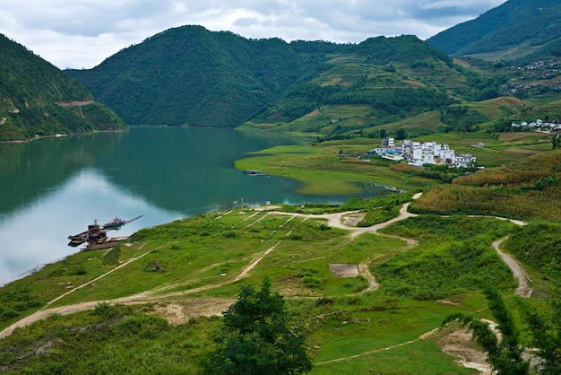 Río Mekong en la provincia china de Yunnan