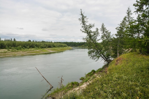 Rio na Península de Yamal