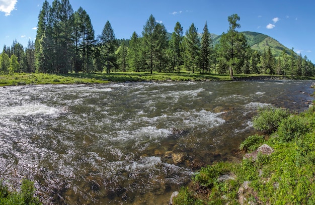 Rio nas montanhas Altai