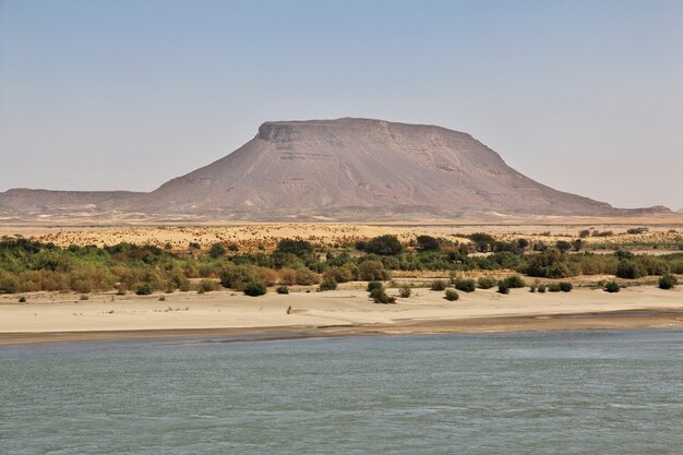 Río Nilo cerca de la isla Sai, Sudán