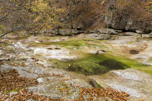 Rio no fundo das montanhas