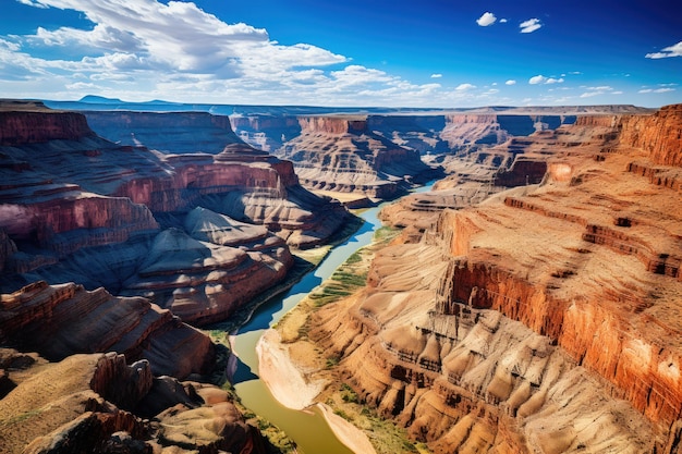 Un río que atraviesa un cañón