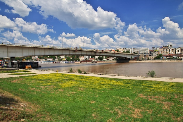 Río Sava en Belgrado, Serbia