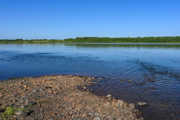 El río taiga de los Urales polares