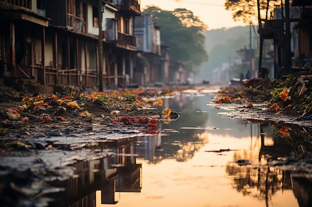 Foto rio torres poluído na costa rica