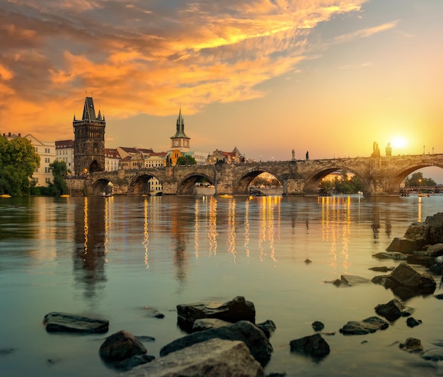 Rio Vltava em Praga