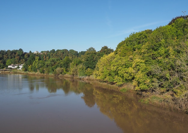 Foto río wye en chepstow