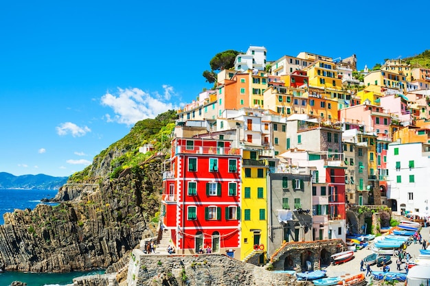 Riomaggiore, parque nacional Cinque Terre, Ligúria, Itália