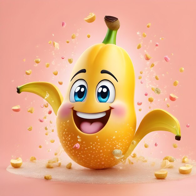 Risa feliz emoji banana