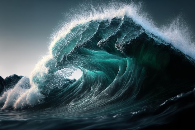 Rising Fury Una majestuosa ola oceánica