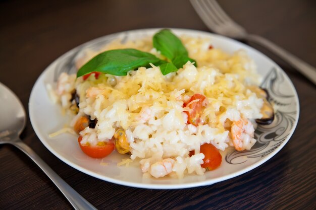 Risoto de frutos do mar