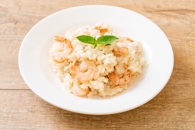 risoto italiano com camarão