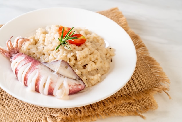 risotto de calamares o pulpo