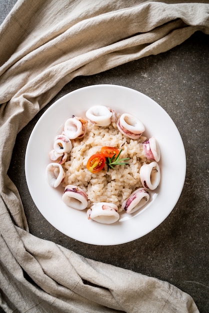 risotto de calamares o pulpo