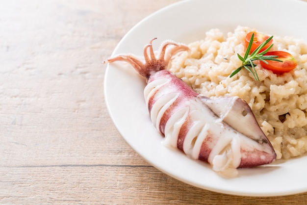 risotto de calamares o pulpo