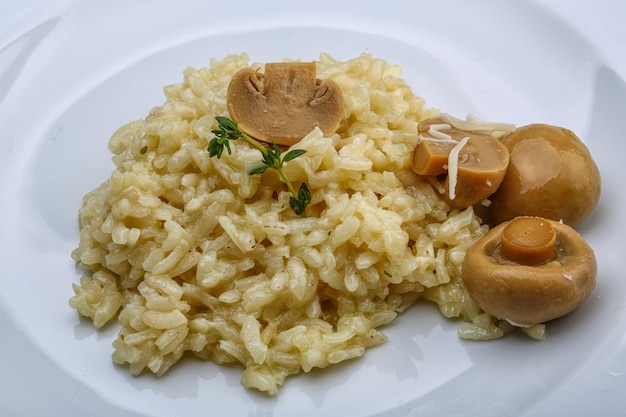 Risotto com cogumelo