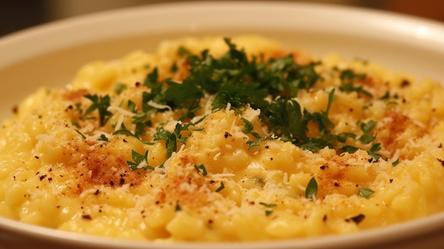 el risotto cremoso a la milanesa