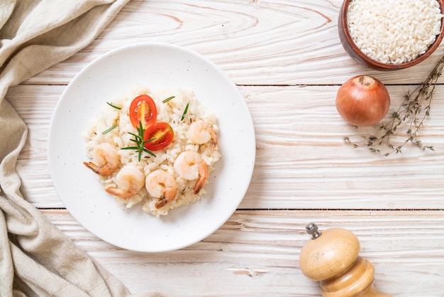 risotto italiano con gambas