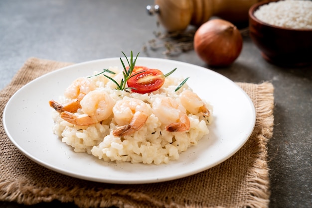 risotto italiano con gambas