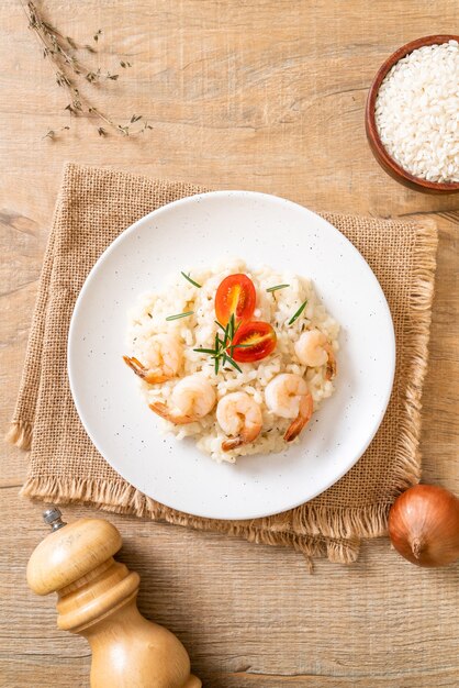 risotto italiano con gambas